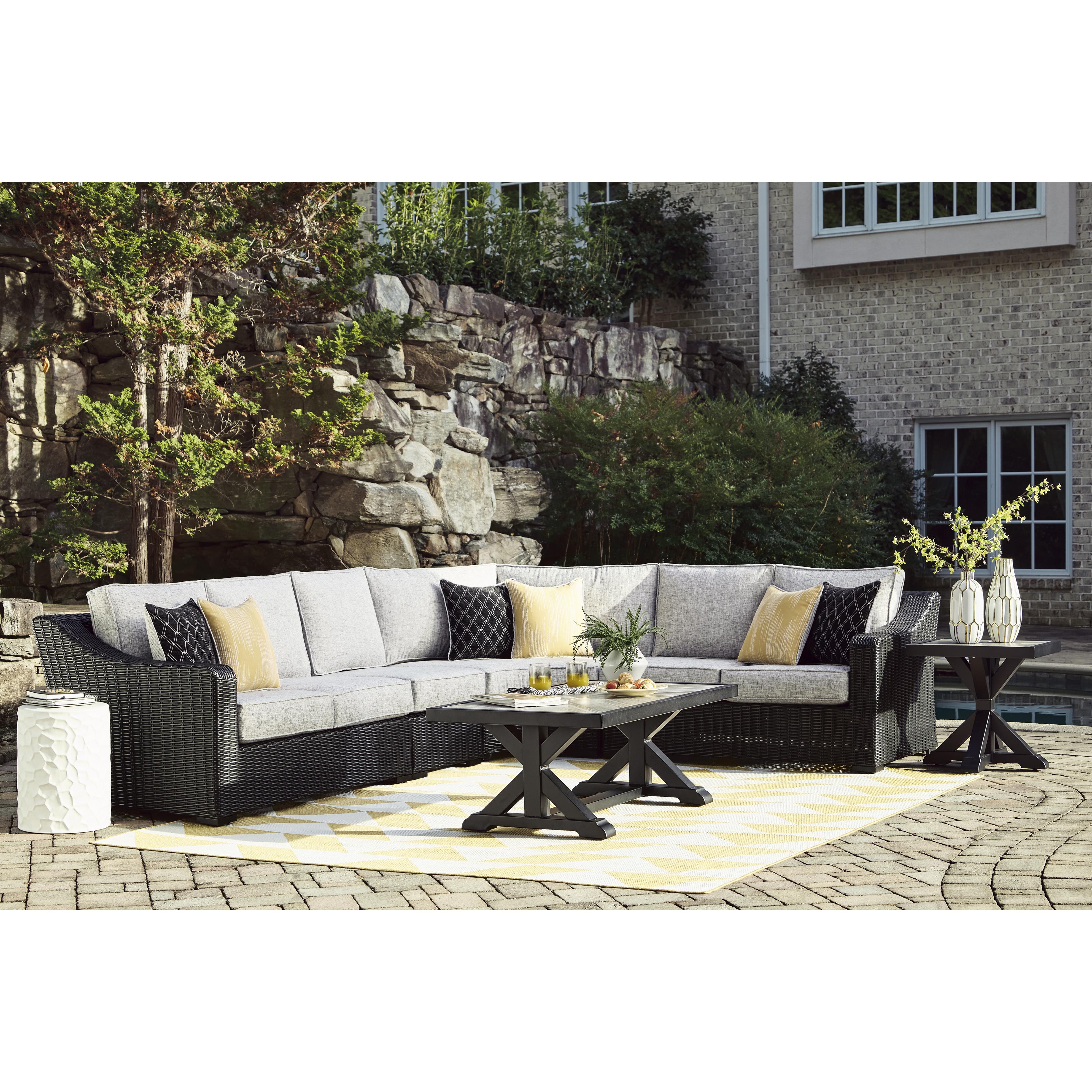 Signature Design by Ashley Beachcroft P792P2 4 pc Outdoor Sectional IMAGE 5