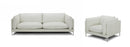 Divani Casa Harvest - Modern White Full Leather Sofa