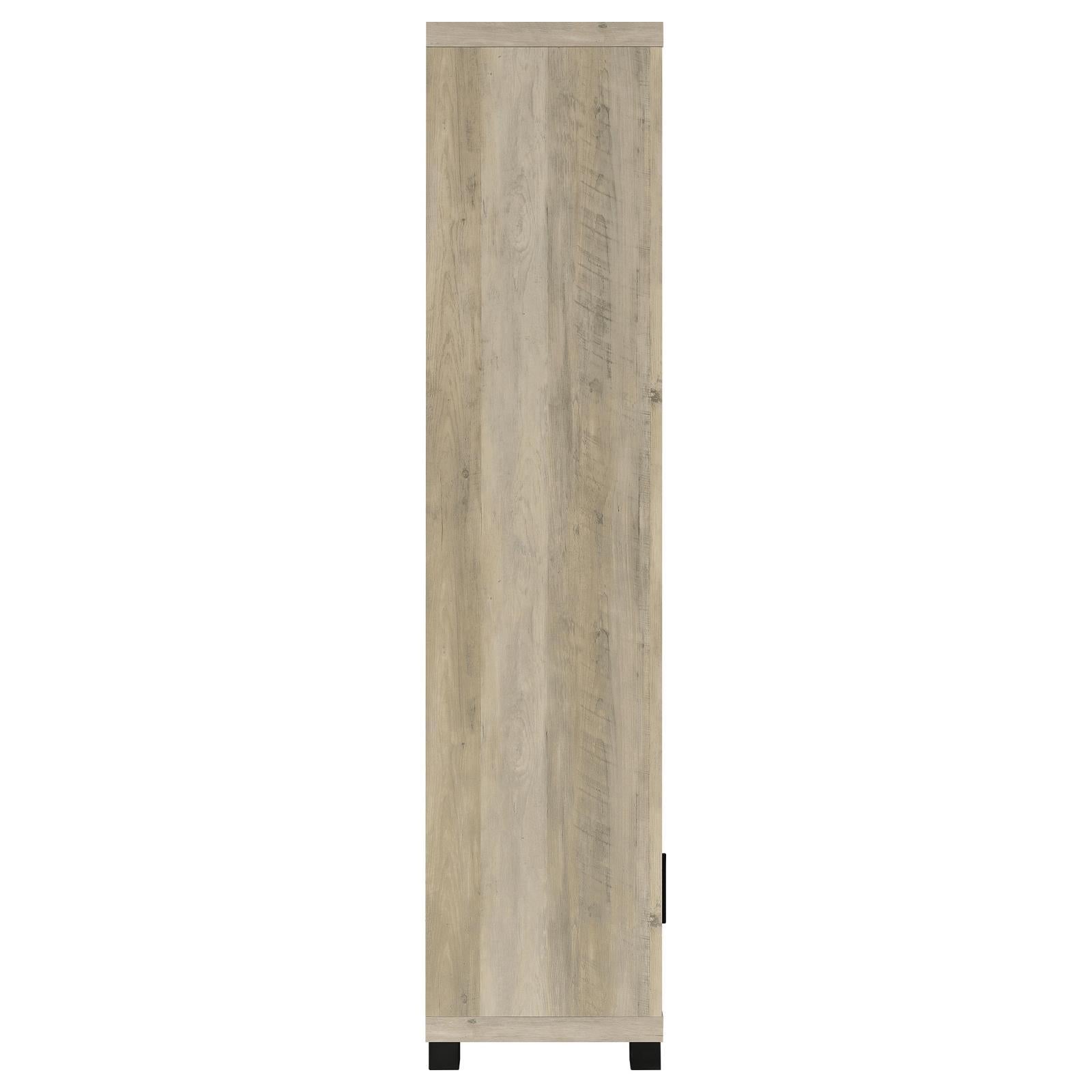 Coaster Furniture Sachin 707746 3-shelf Media Tower With Storage Cabinet - Antique Pine IMAGE 8
