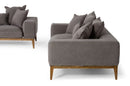 Divani Casa Corina - Modern Grey Fabric Sofa