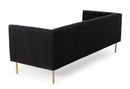 Divani Casa Chavez - DK Grey Velvet Sofa