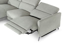 Divani Casa Lupita - Modern Grey Fabric Left Facing Sectional Sofa