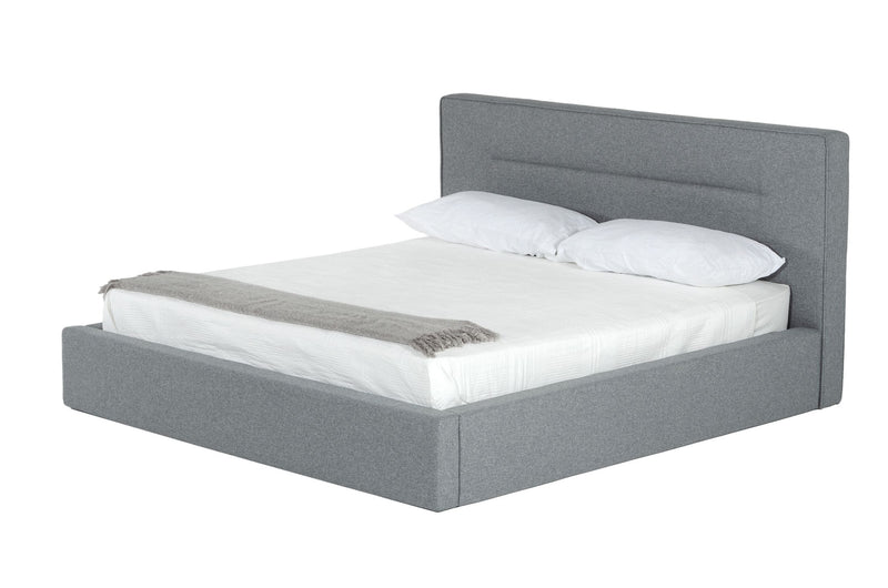Nova Domus Juliana - Italian Modern Dark Grey Upholstered Bed