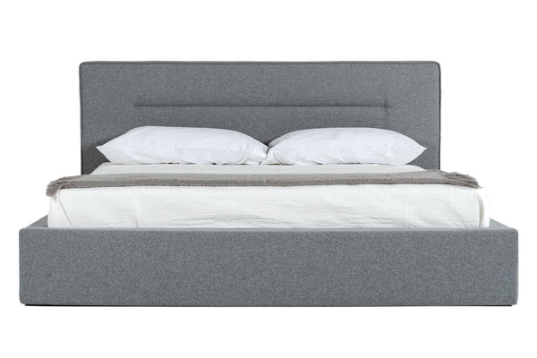 Nova Domus Juliana - Eastern King Italian Modern Dark Grey Upholstered Bed