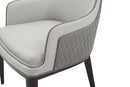 Modrest Maxwell - Glam Beige and Grey Dining Chair