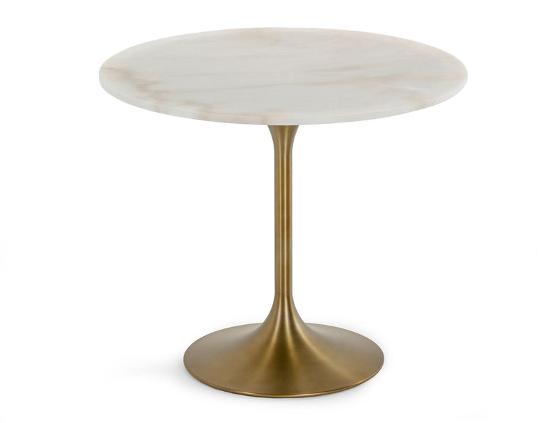 Modrest Collins - Glam White Marble & Gold Dining Table