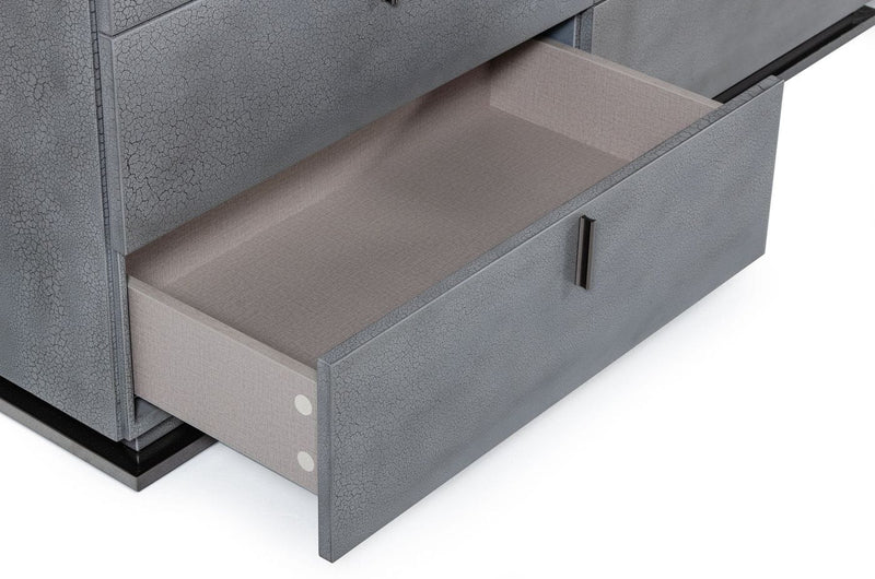 Modrest Buckley - Modern Grey Crackle Dresser