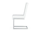 Modrest Batavia - Modern White & Stainless Steel Dining Chair (Set of 2)