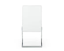 Modrest Batavia - Modern White & Stainless Steel Dining Chair (Set of 2)