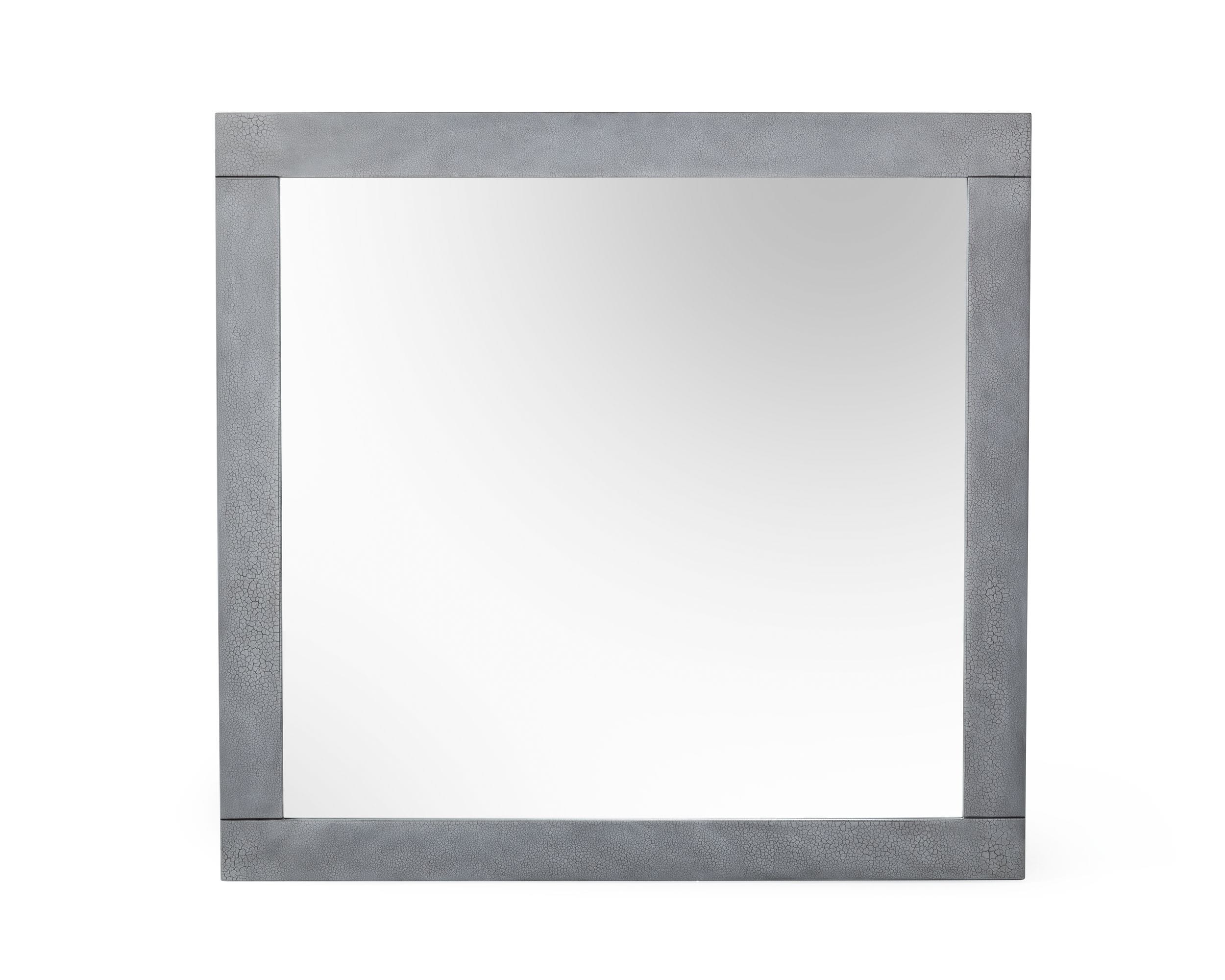 Modrest Buckley - Modern Grey Crackle Mirror