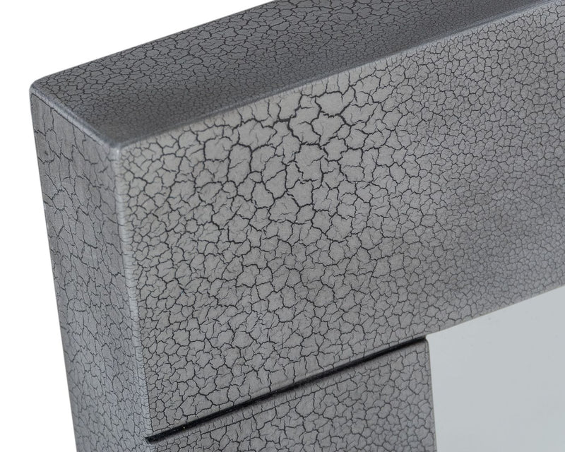 Modrest Buckley - Modern Grey Crackle Mirror