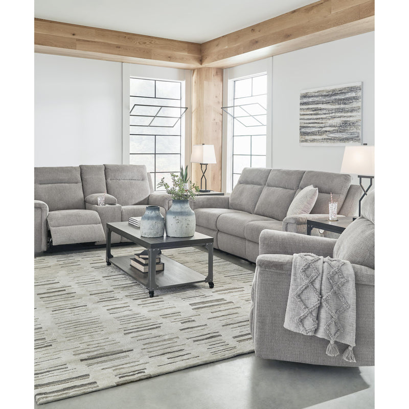 Signature Design by Ashley Barnsana Power Reclining Fabric Loveseat with Console 3320196 IMAGE 10