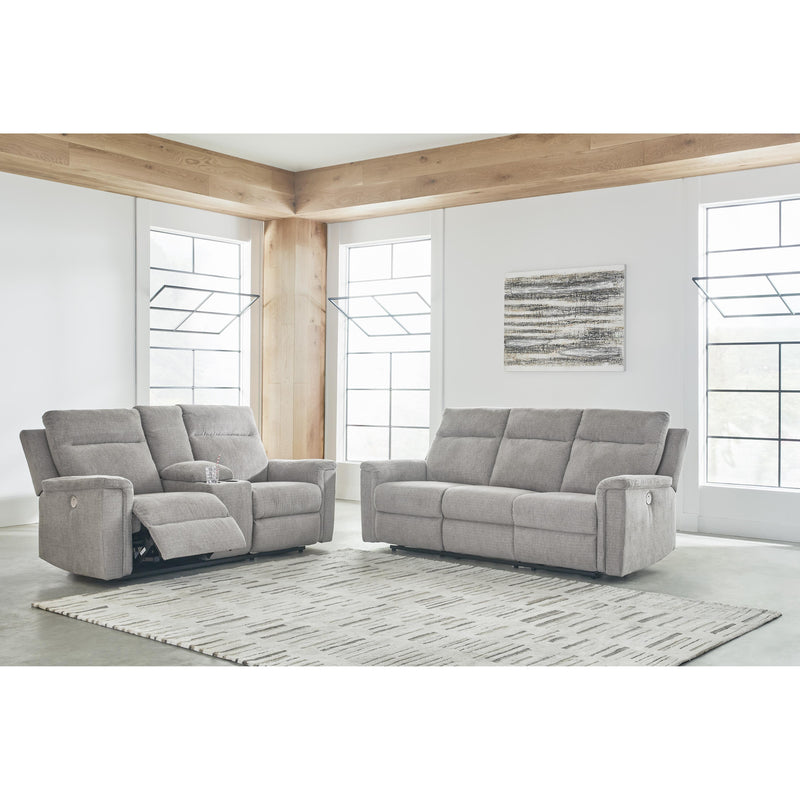 Signature Design by Ashley Barnsana Power Reclining Fabric Loveseat with Console 3320196 IMAGE 11