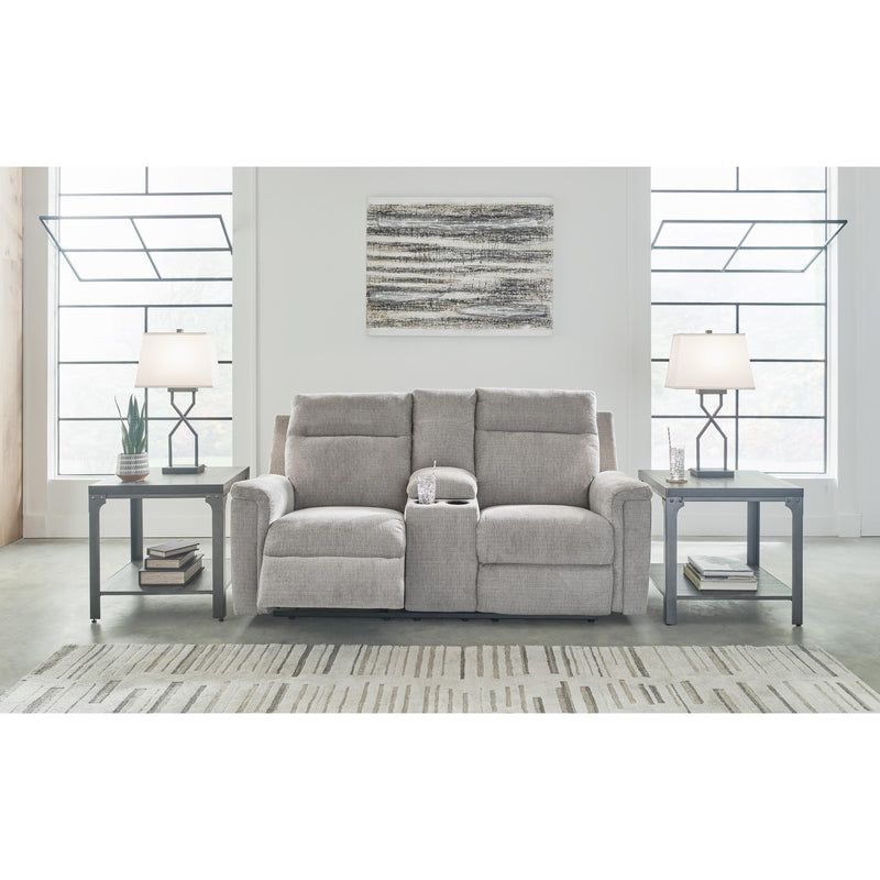 Signature Design by Ashley Barnsana Power Reclining Fabric Loveseat with Console 3320196 IMAGE 6