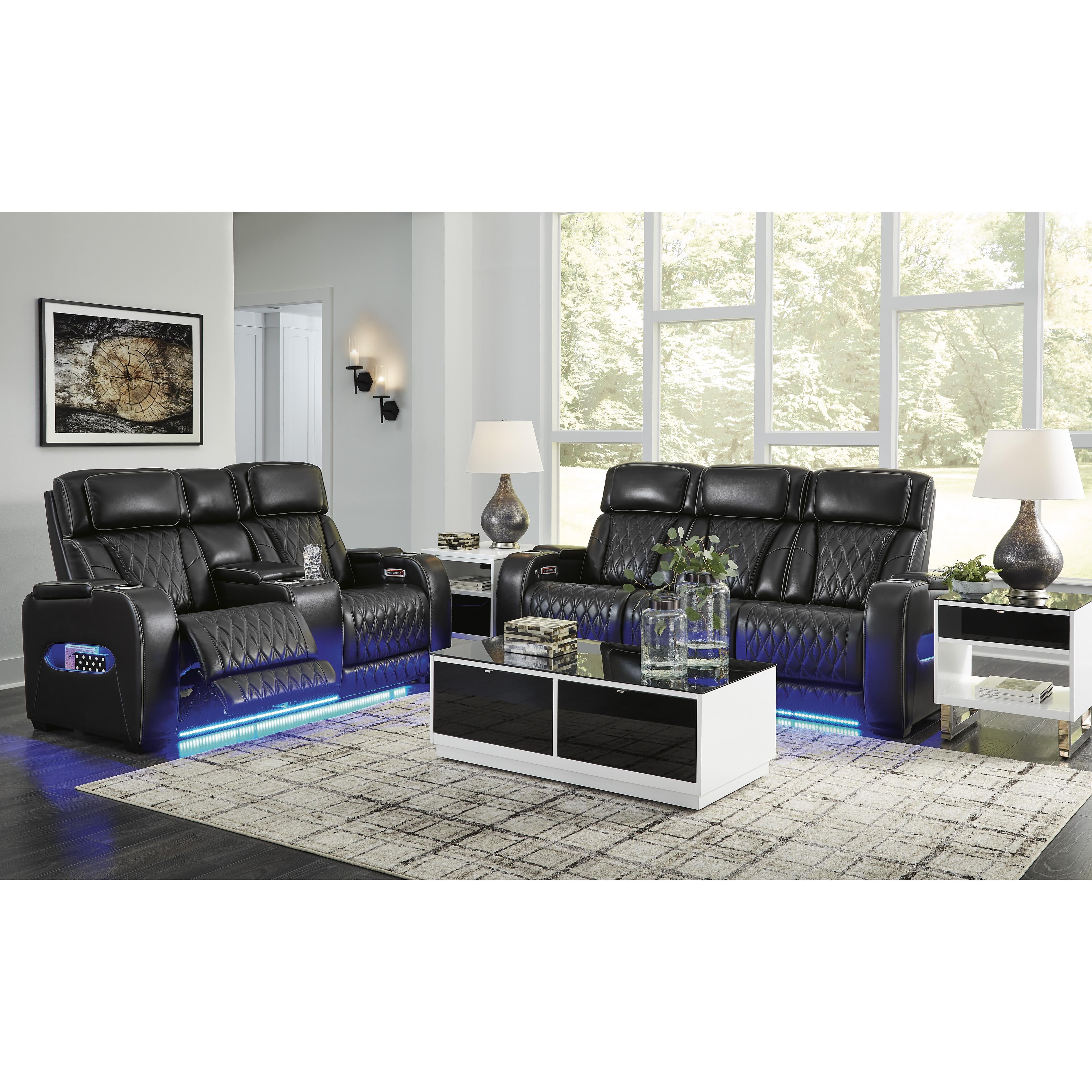 Signature Design by Ashley Boyington Power Reclining Leather Match Sofa U2710615 IMAGE 20