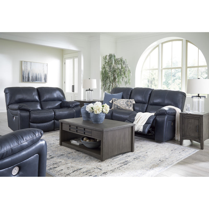 Signature Design by Ashley Leesworth Power Reclining Leather Match Loveseat U4380974 IMAGE 13