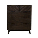 Modrest Daisy Mid-Century Dark Acacia Chest