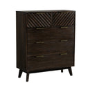 Modrest Daisy Mid-Century Dark Acacia Chest
