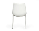 Modrest Frasier - Modern White Eco-Leather Dining Chair (Set of 2)