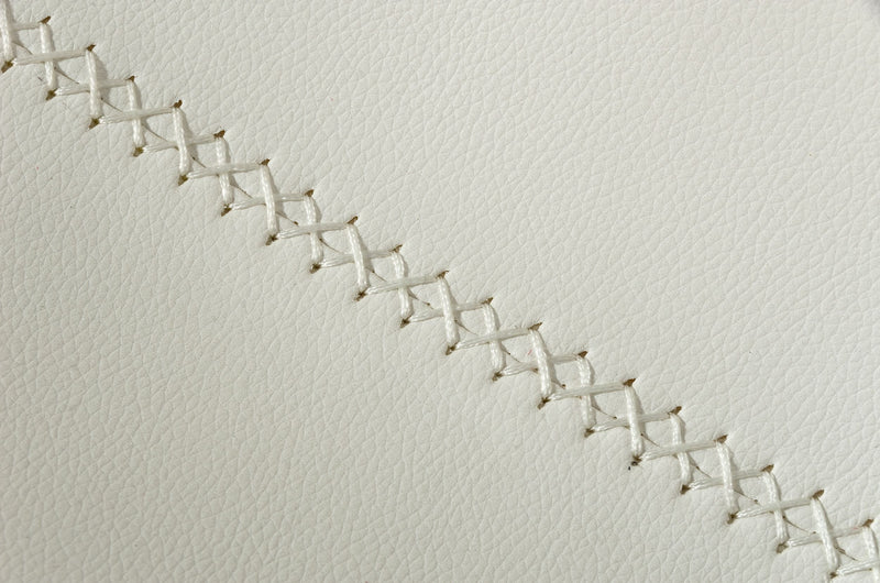 Modrest Frasier - Modern White Eco-Leather Dining Chair (Set of 2)