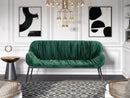 Modrest Katrina - Modern Green Fabric Bench