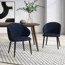 Modrest Elon - Modern Blue Velvet Dining Chair (Set of 2)