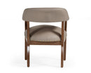 Modrest Canosa Modern Taupe Faux Leather Dining Chair
