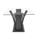 Crown Mark Camelia Dining Table with Glass Top 1216T-4272-BSL/1216T-4272-GL IMAGE 2
