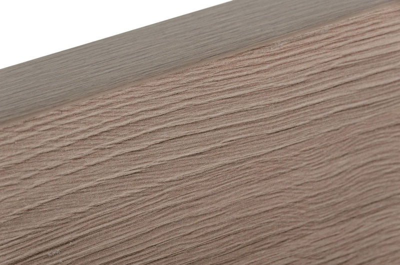 Nova Domus Boston - Modern Brown Oak & Brushed Stainless Steel Bed