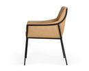 Modrest Raul - Modern Suede Tan Dining Chair