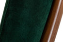 Modrest Biscay - Modern Dark Green & Walnut Steel Dining Chair