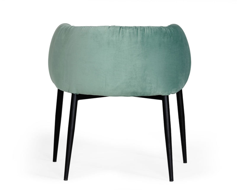 Modrest Belcaro - Modern Light Green Fabric Dining Chair