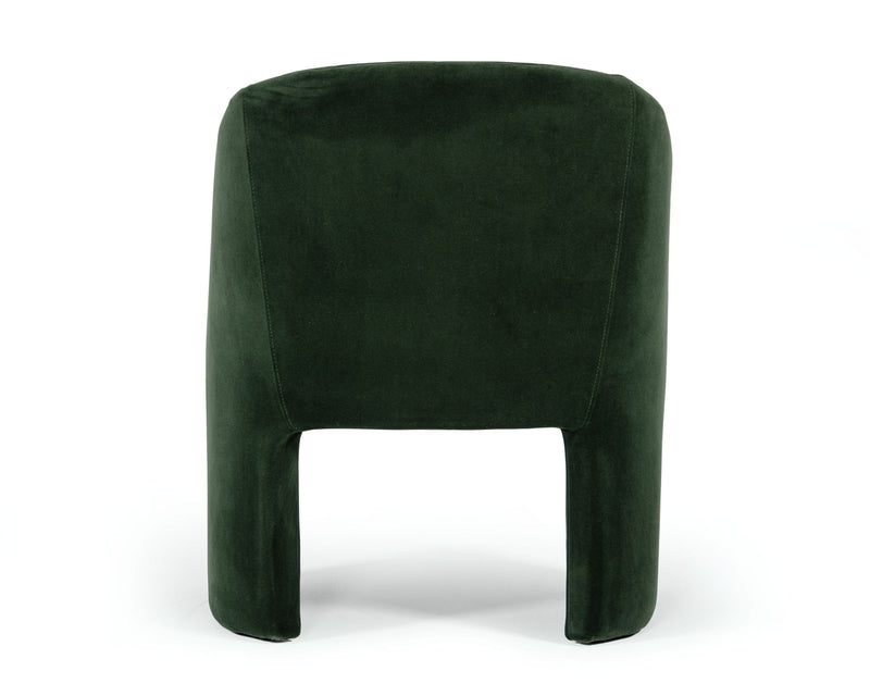 Modrest Danube - Modern Jade Green Fabric Dining Chair