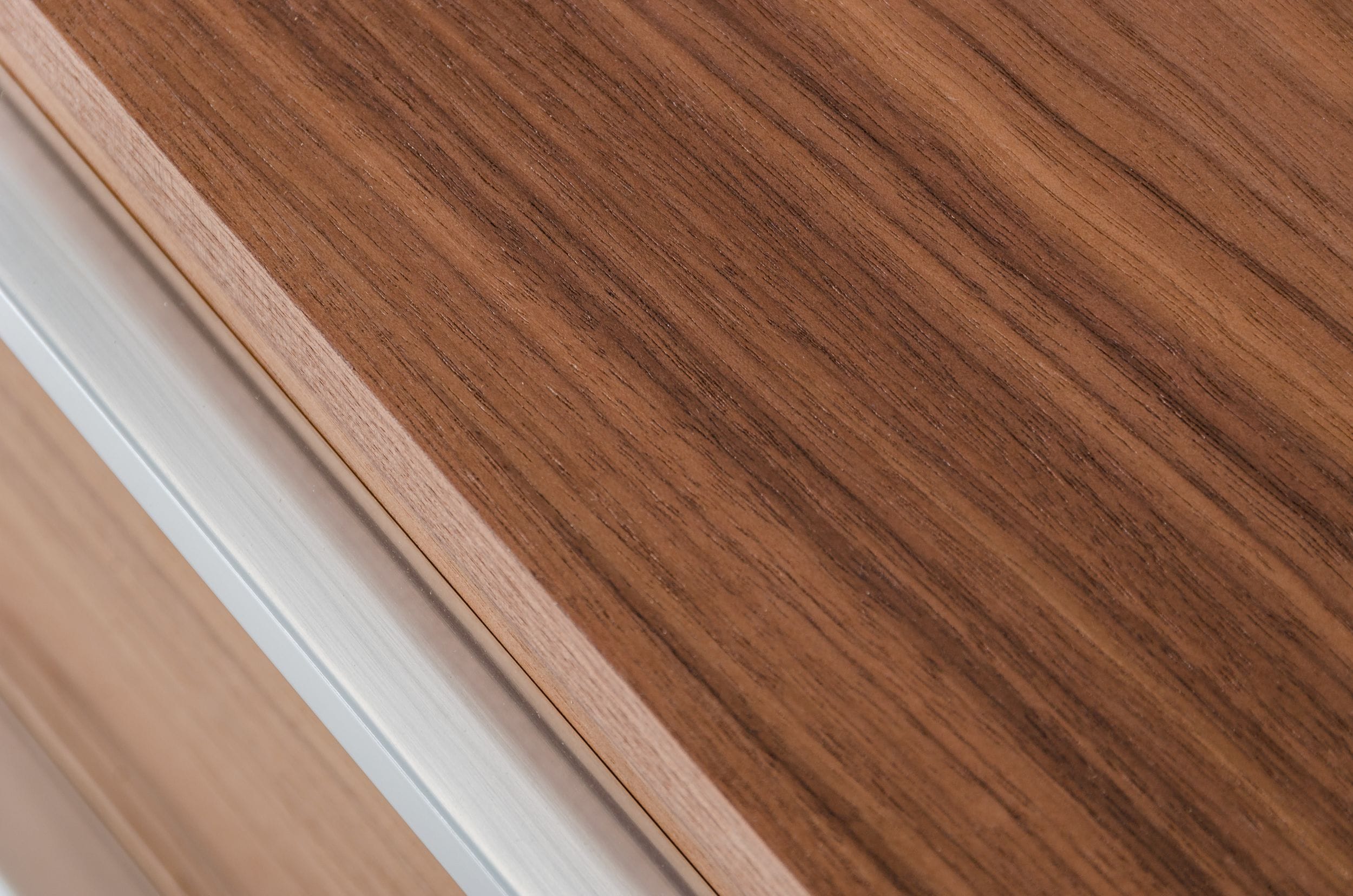 Modrest Heloise - Contemporary Walnut & Stainless Steel Dresser