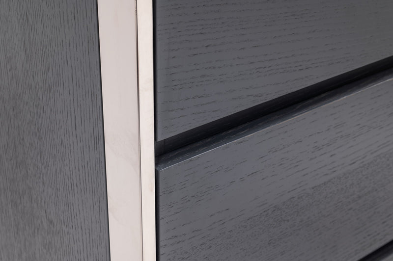 Modrest Jolene - Modern Grey Nightstand
