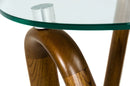 Modrest Lassen - Modern Glass & Walnut End Table