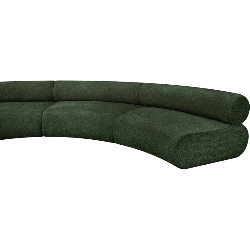 Meridian Bale Green Chenille Fabric Modular Sofa IMAGE 10