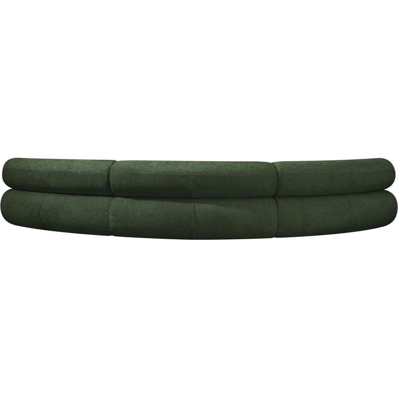 Meridian Bale Green Chenille Fabric Modular Sofa IMAGE 3