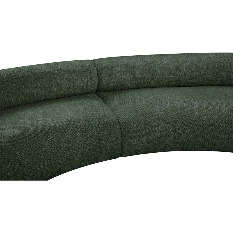 Meridian Bale Green Chenille Fabric Modular Sofa IMAGE 9