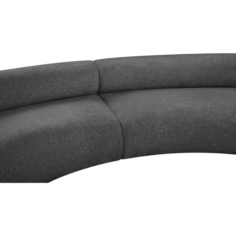 Meridian Bale Grey Chenille Fabric Modular Sofa IMAGE 9