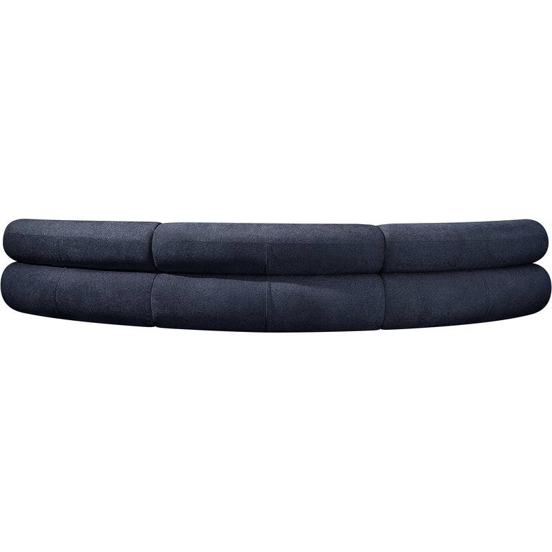 Meridian Bale Navy Chenille Fabric Modular Sofa IMAGE 3