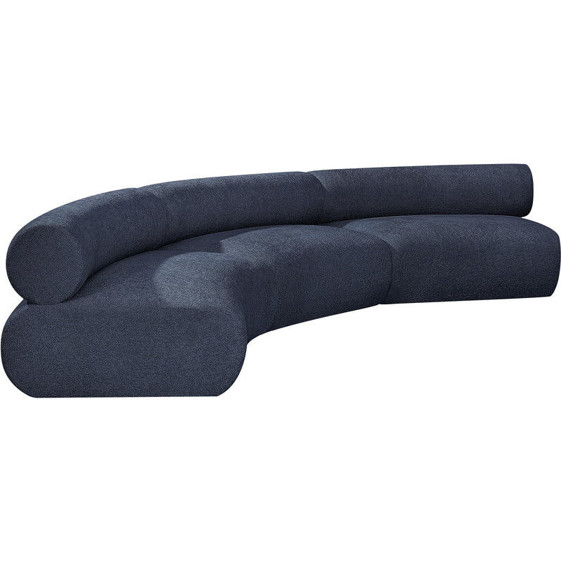 Meridian Bale Navy Chenille Fabric Modular Sofa IMAGE 6