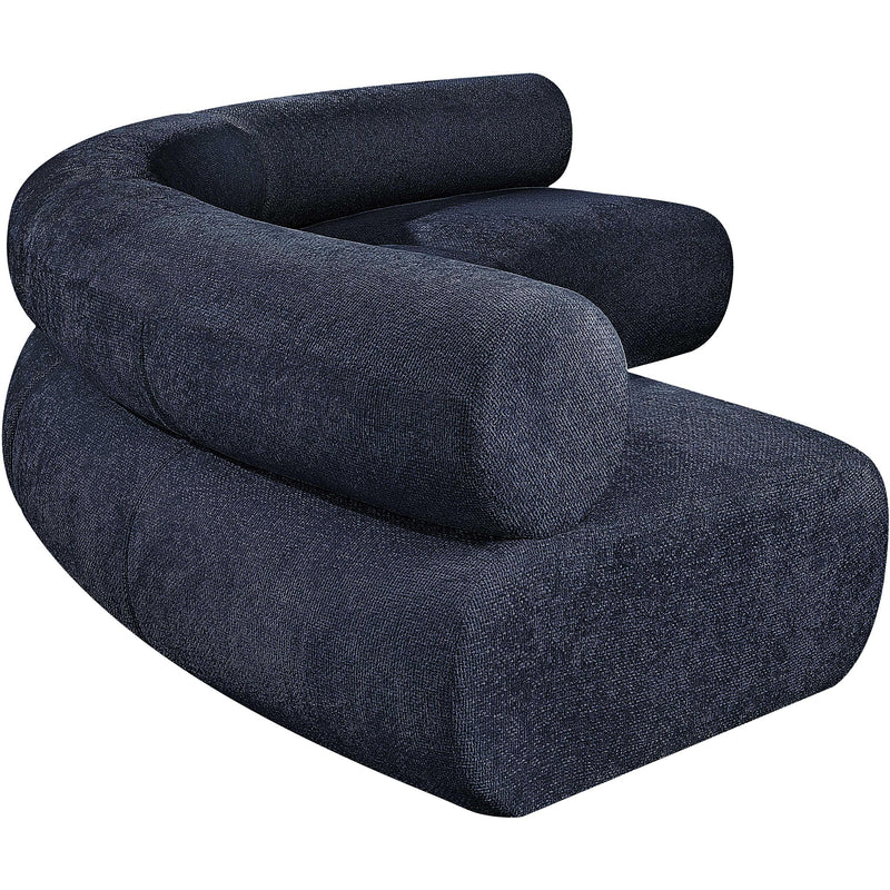 Meridian Bale Navy Chenille Fabric Modular Sofa IMAGE 7