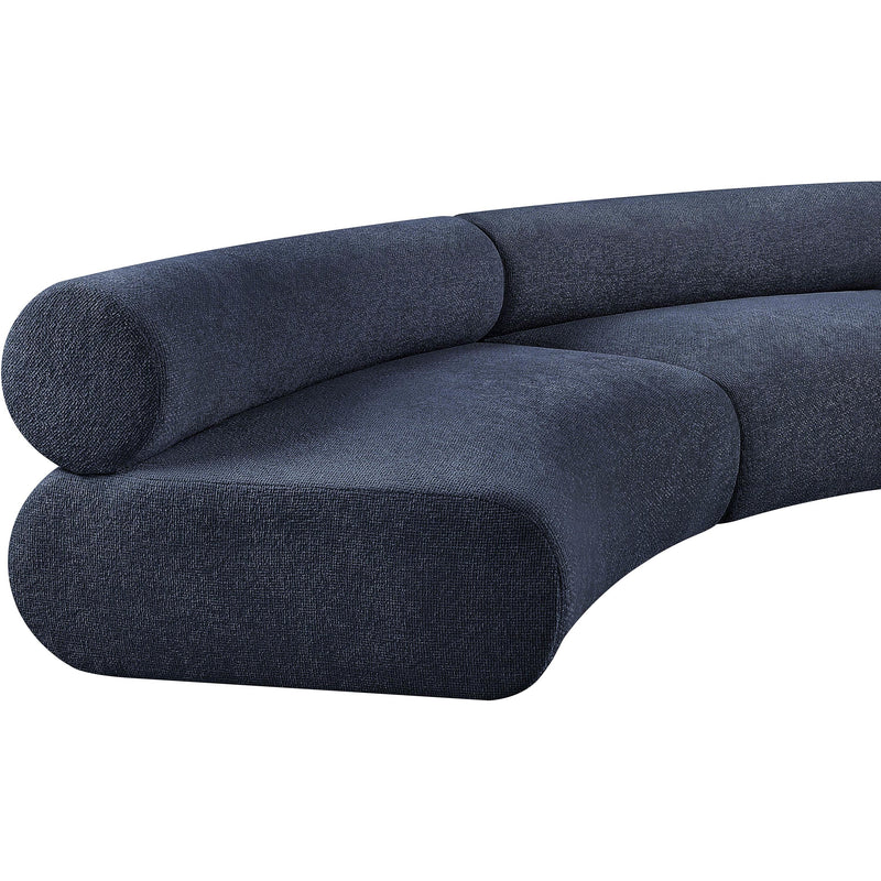 Meridian Bale Navy Chenille Fabric Modular Sofa IMAGE 8