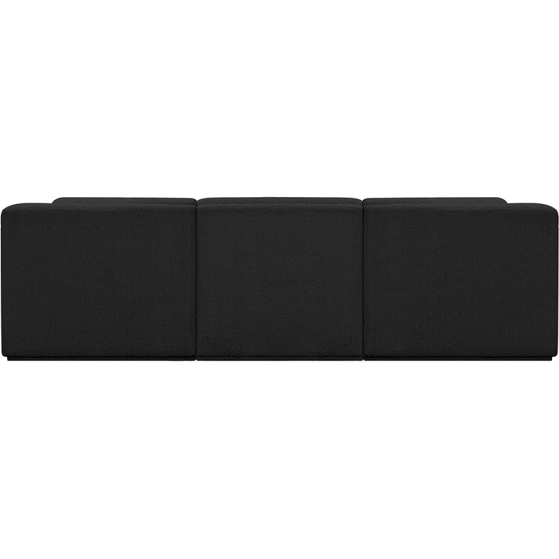 Meridian Ollie Black Boucle Fabric Modular Sectional IMAGE 3