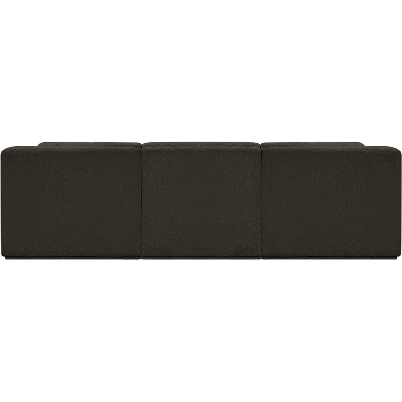 Meridian Ollie Brown Boucle Fabric Modular Sectional IMAGE 3