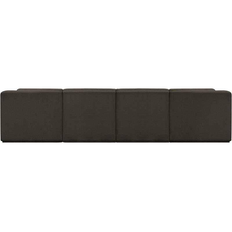 Meridian Ollie Brown Boucle Fabric Modular Sectional IMAGE 3