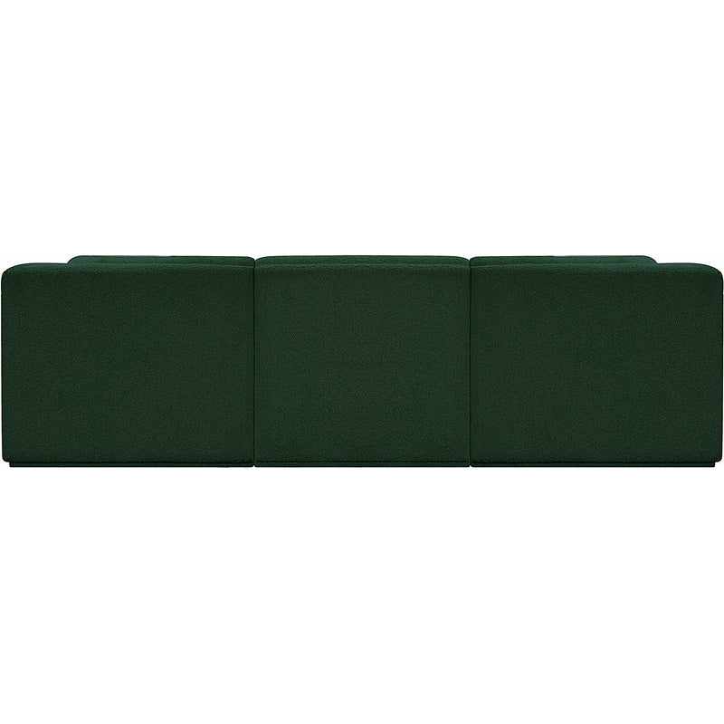 Meridian Ollie Green Boucle Fabric Modular Sectional IMAGE 3