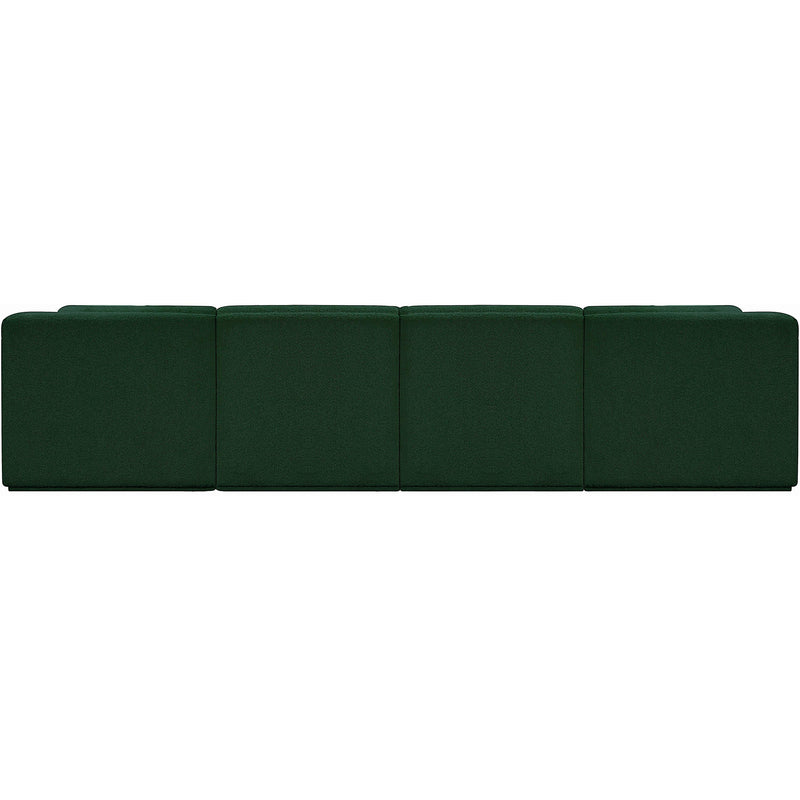 Meridian Ollie Green Boucle Fabric Modular Sectional IMAGE 3