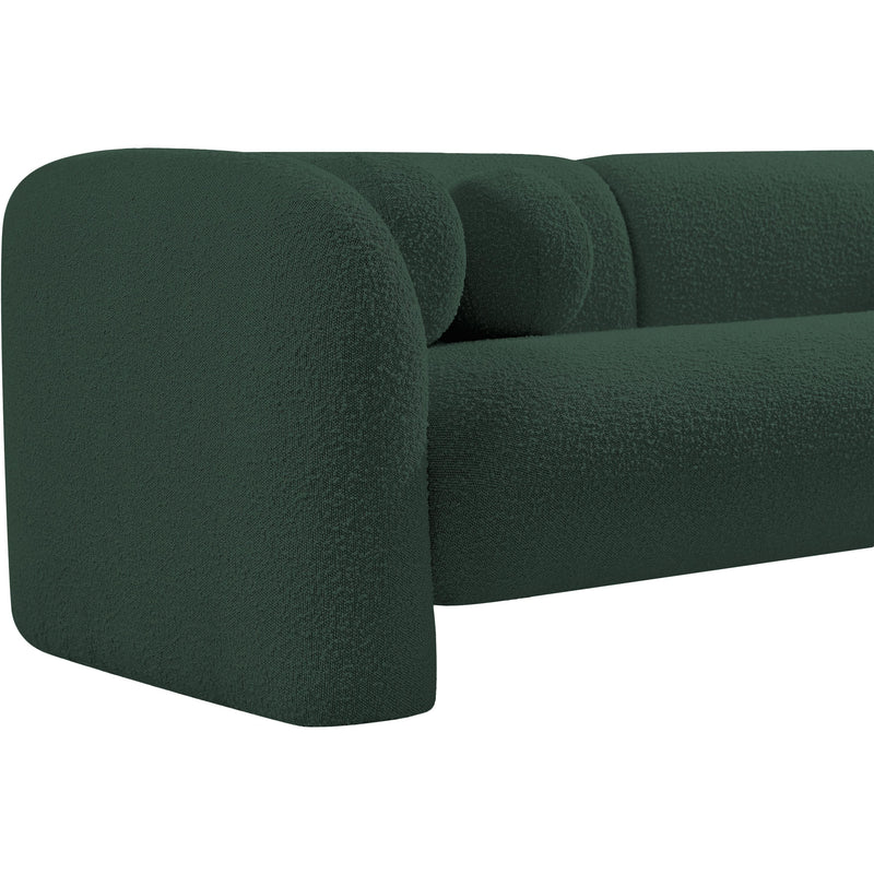 Meridian Emory Green Boucle Fabric Loveseat IMAGE 11